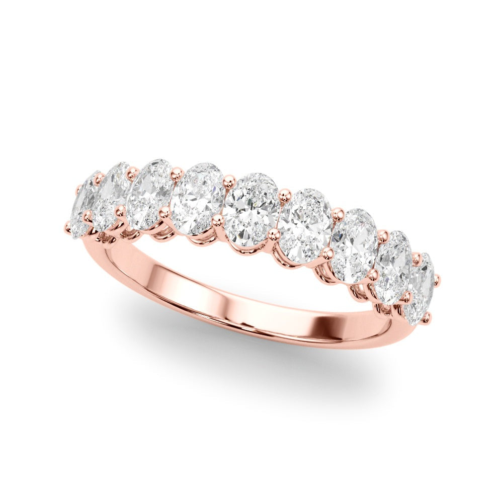 SŽverine Nine-stone Oval Half-eternity Band