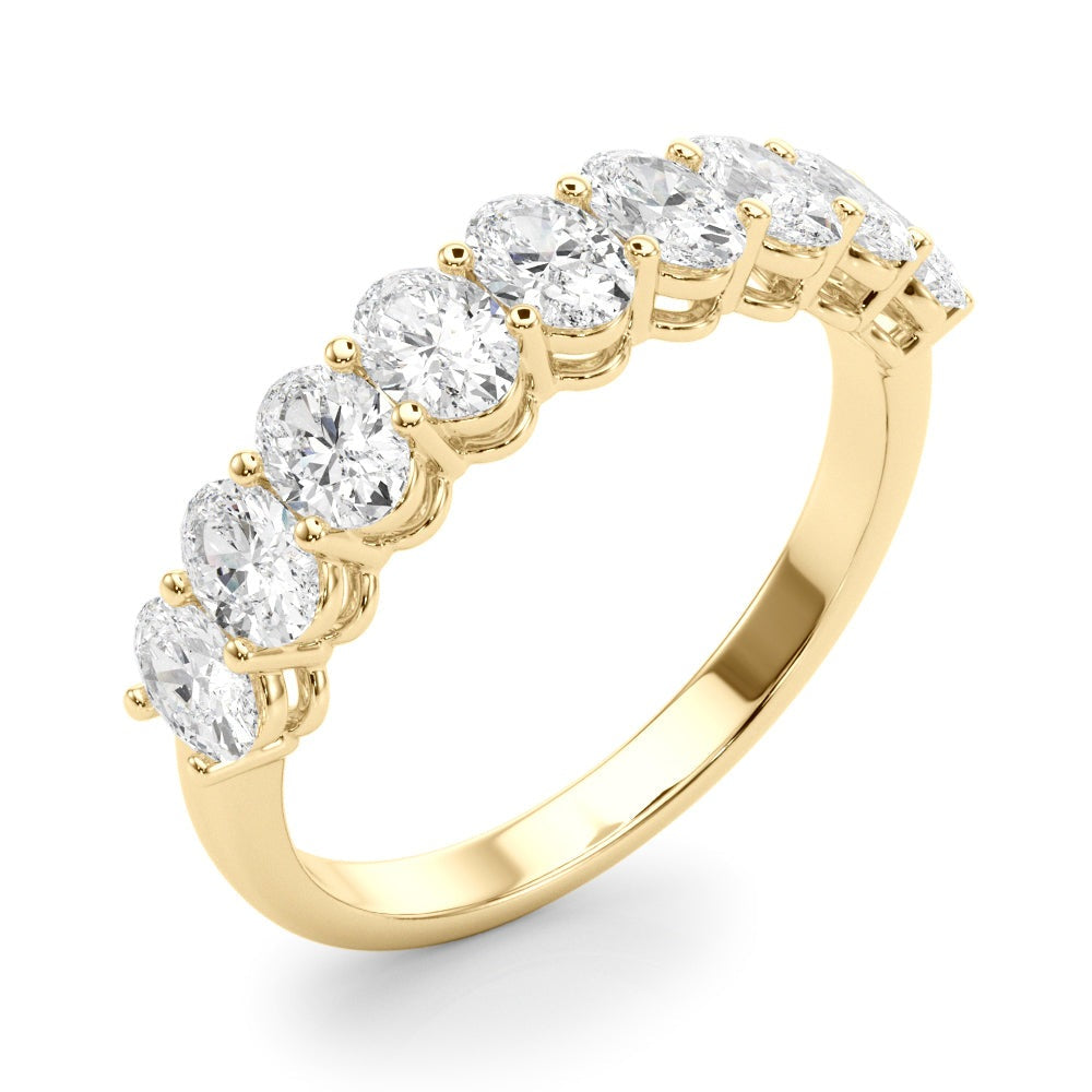 SŽverine Nine-stone Oval Half-eternity Band