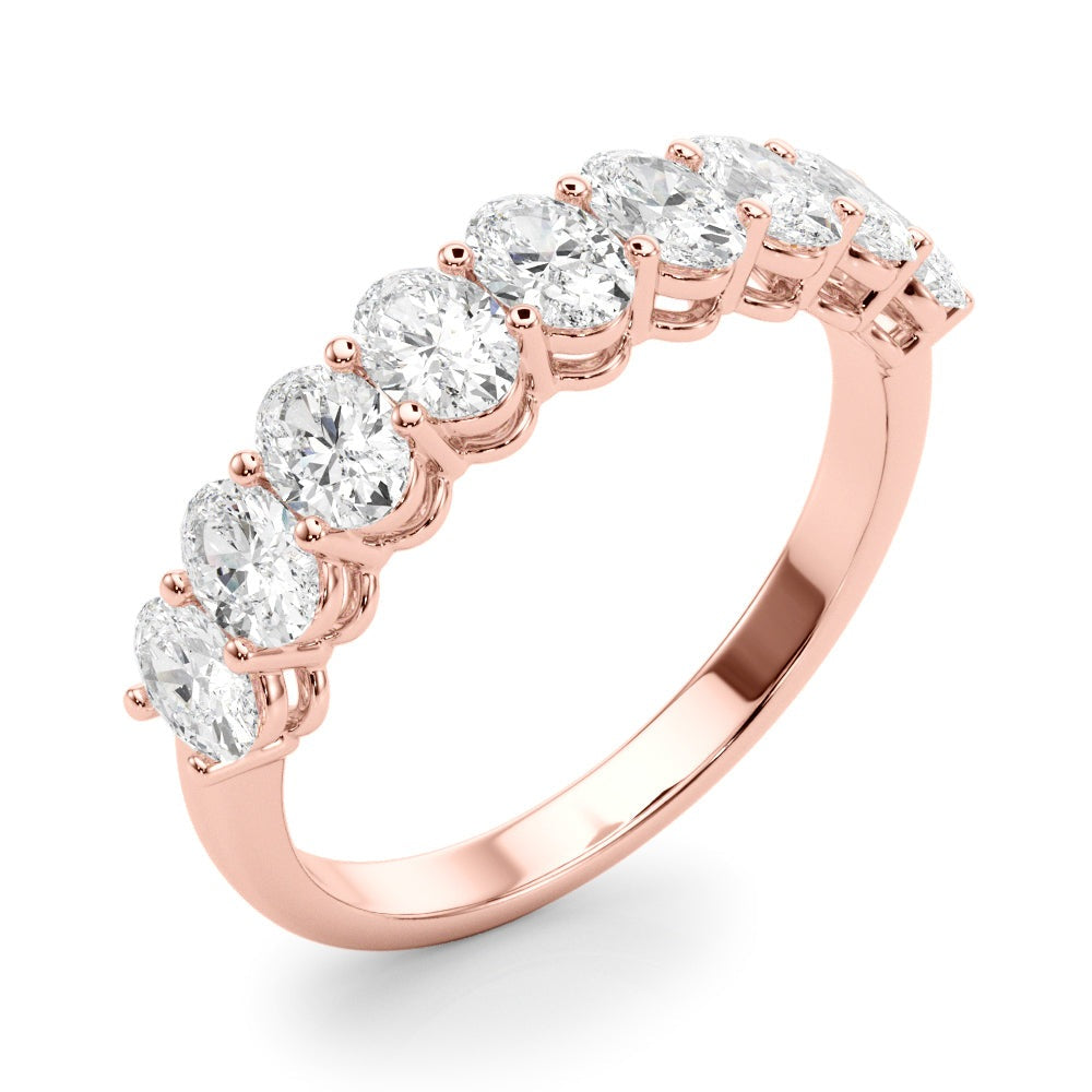 SŽverine Nine-stone Oval Half-eternity Band
