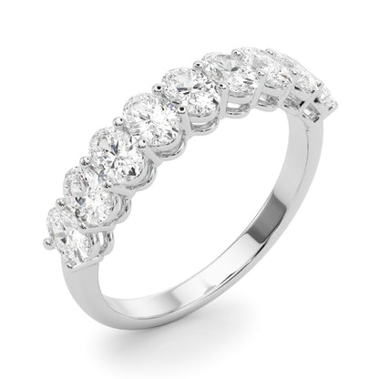 Oval Diamond Wedding Band – 1.08 ct