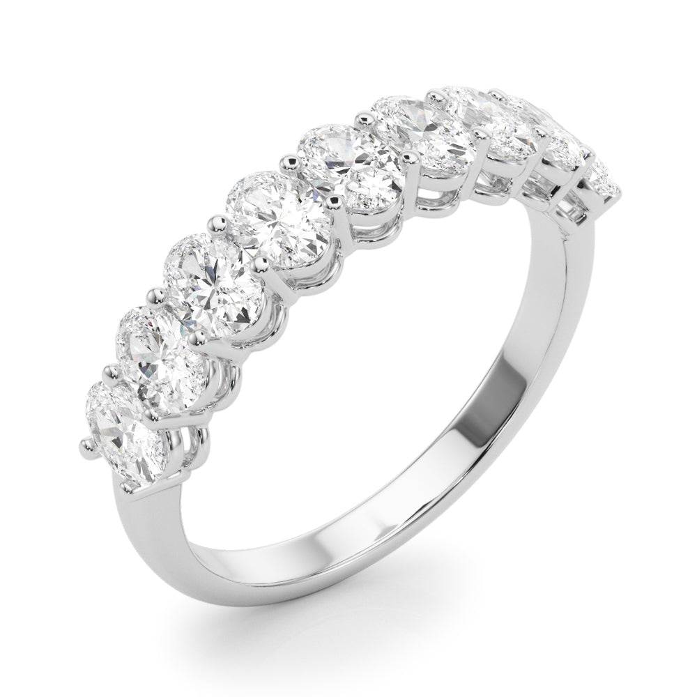 SŽverine Nine-stone Oval Half-eternity Band
