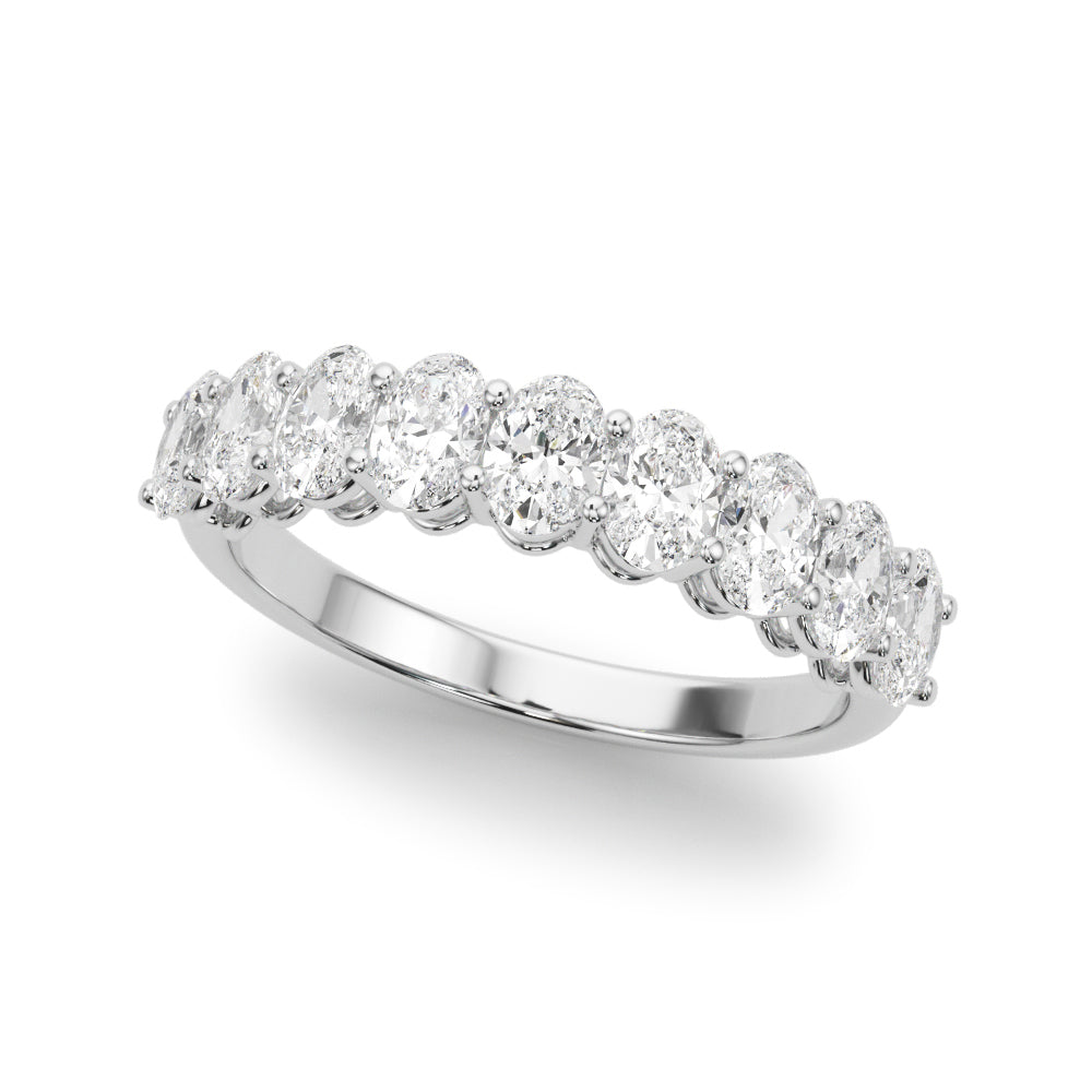 Oval Diamond Wedding Band – 1.08 ct