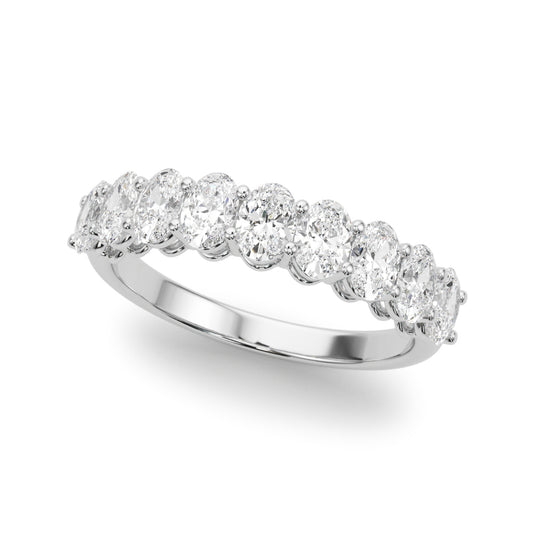 Oval Diamond Wedding Band – 1.08 ct