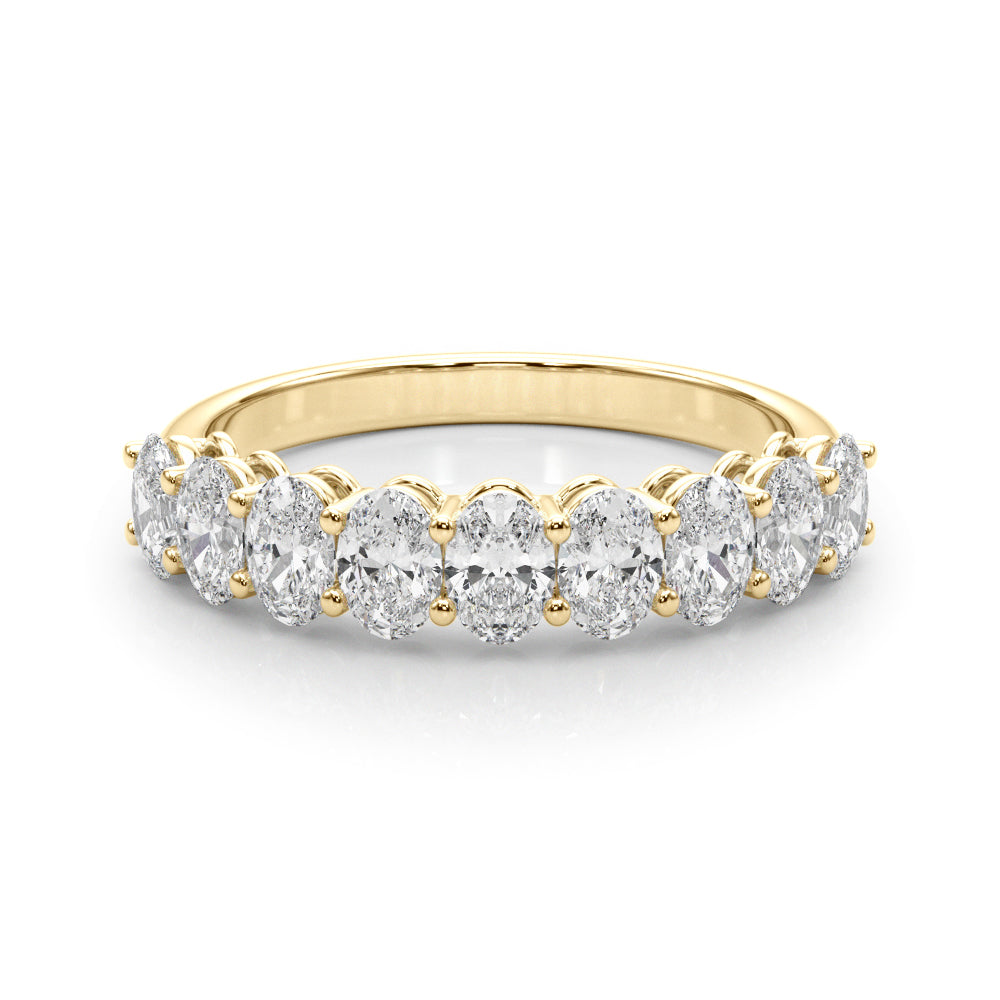 Severine Nine Stone Oval Half Eternity Band