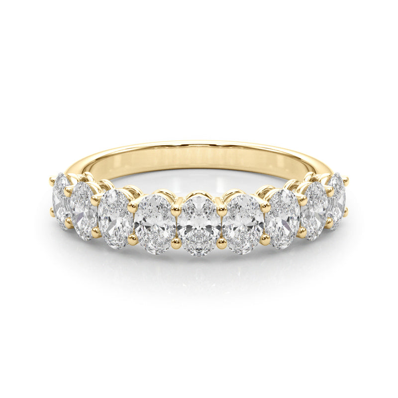 Severine Nine Stone Oval Half Eternity Band