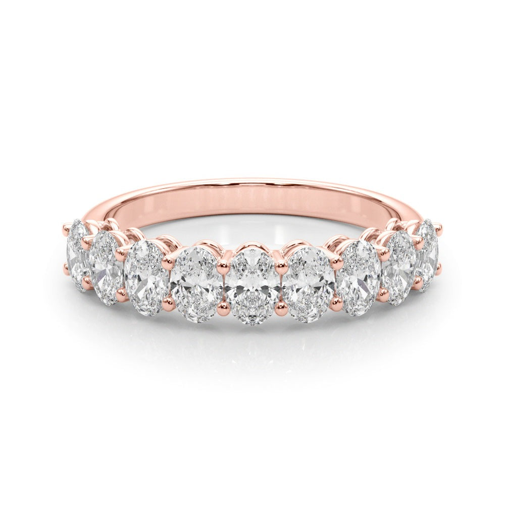 SŽverine Nine-stone Oval Half-eternity Band