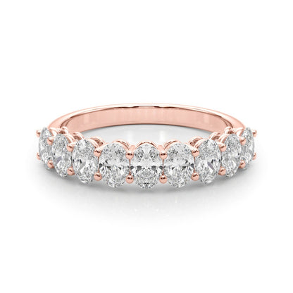 SŽverine Nine-stone Oval Half-eternity Band