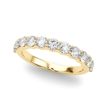 Ysabelle Shared-prong Straight Diamond Band