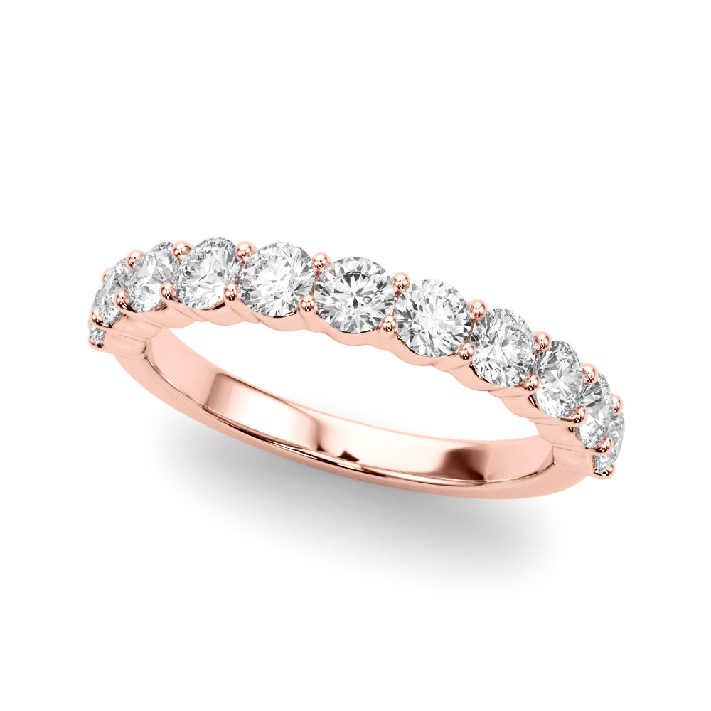 Ysabelle Shared-prong Straight Diamond Band