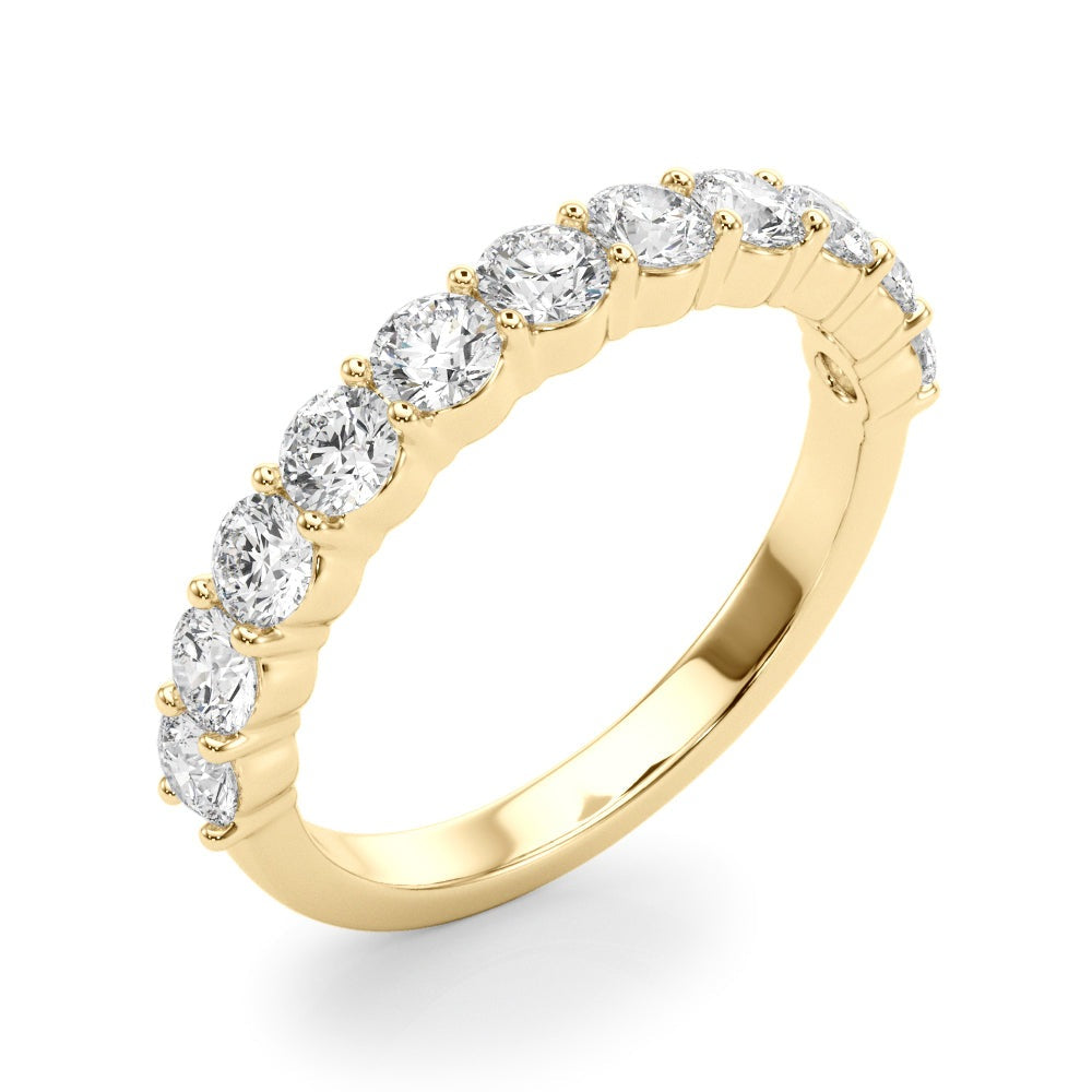 Ysabelle Shared-prong Straight Diamond Band