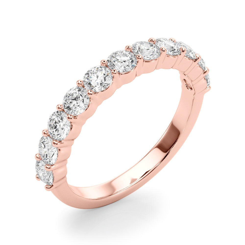 Ysabelle Shared-prong Straight Diamond Band
