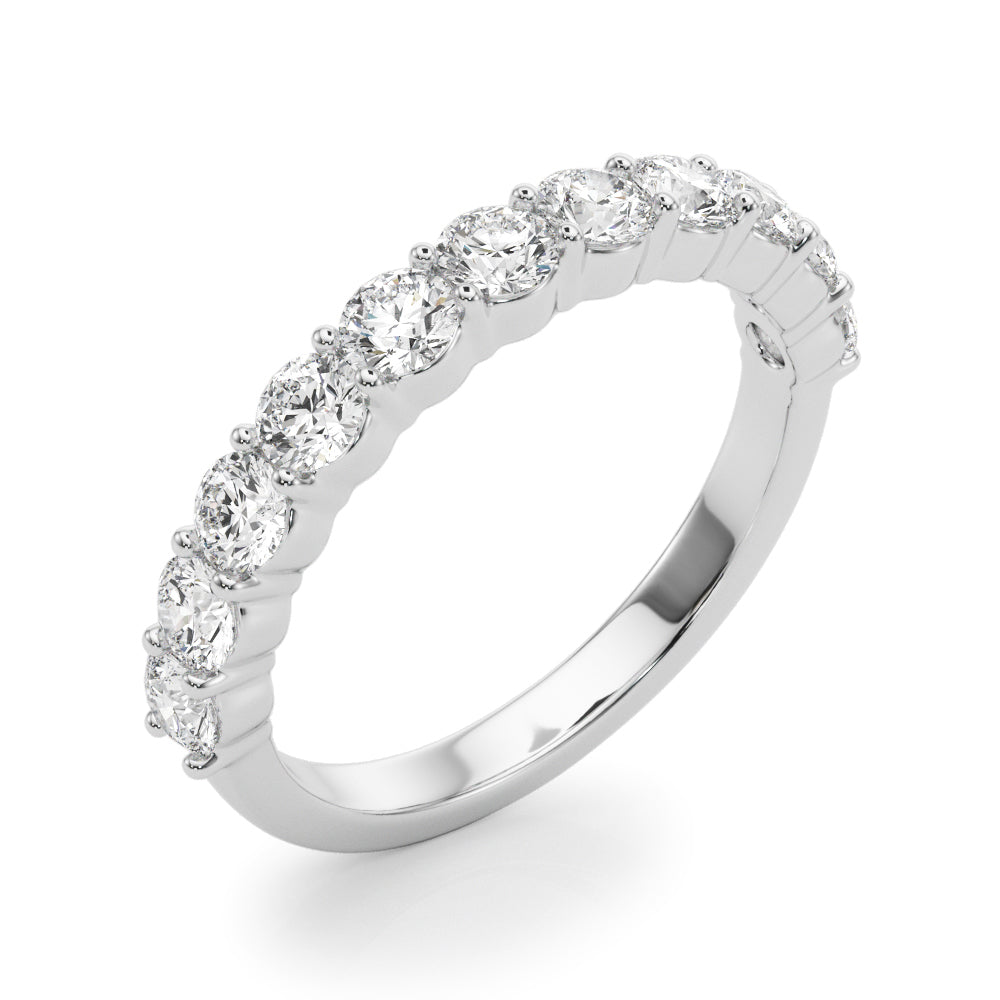 Ysabelle Shared-prong Straight Diamond Band
