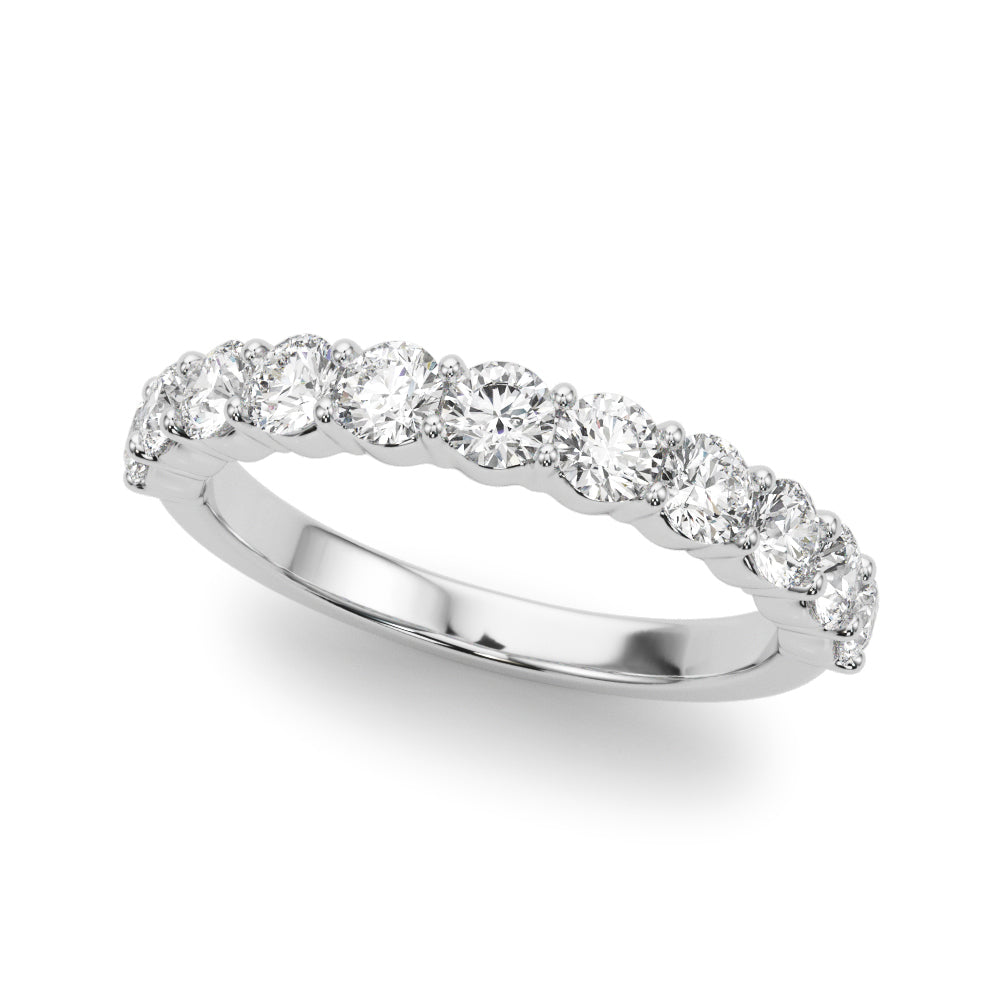 Ysabelle Shared-prong Straight Diamond Band