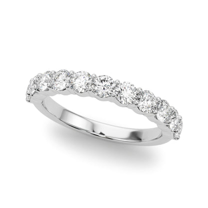 Ysabelle Shared-prong Straight Diamond Band