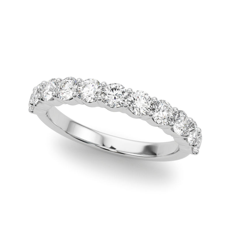 Ysabelle Shared Prong Straight Diamond Band