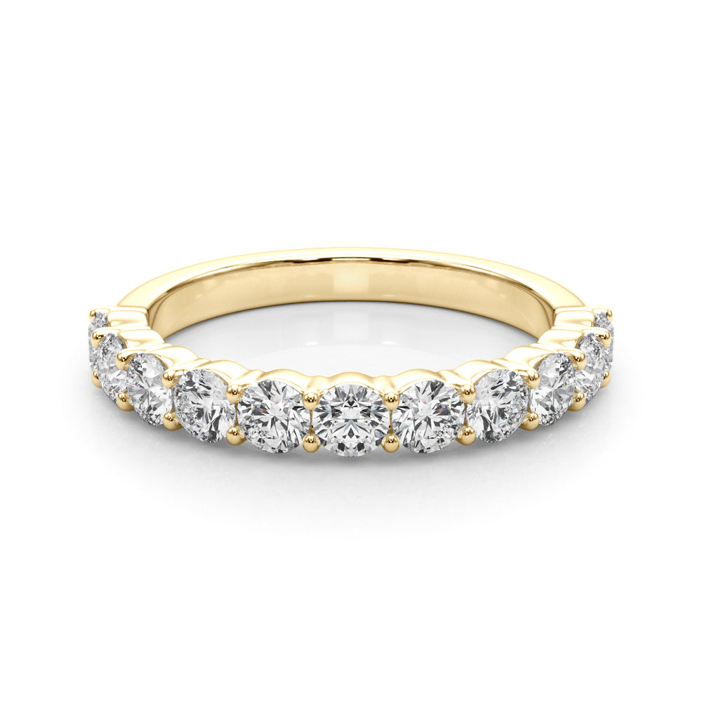 Ysabelle Shared Prong Straight Diamond Band