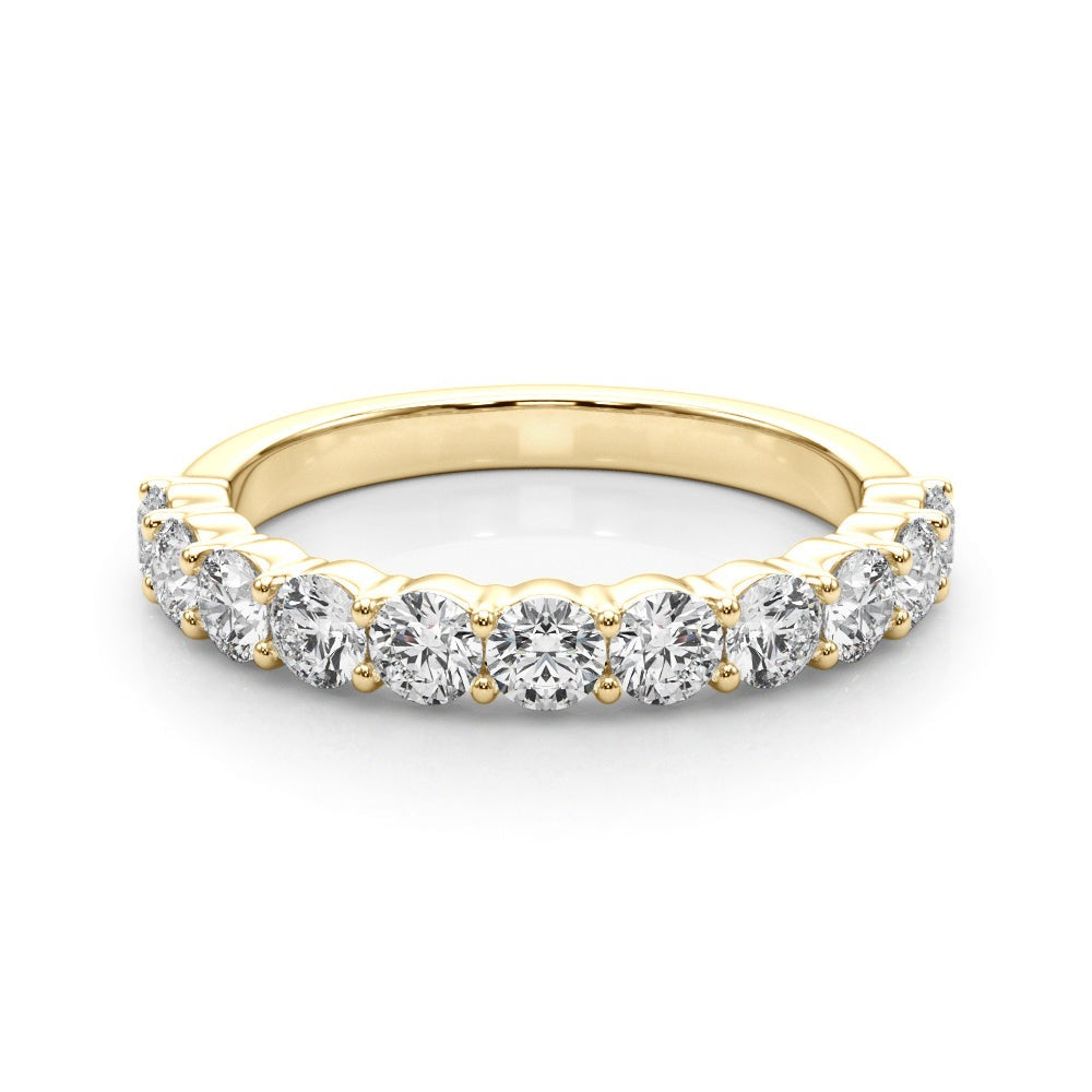 Ysabelle Shared-prong Straight Diamond Band