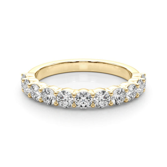 Ysabelle Shared-prong Straight Diamond Band