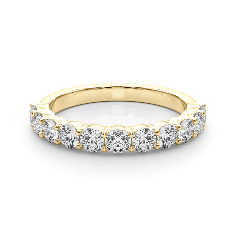 Ysabelle Shared Prong Straight Diamond Band