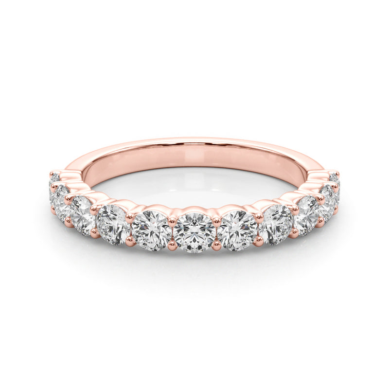 Ysabelle Shared Prong Straight Diamond Band