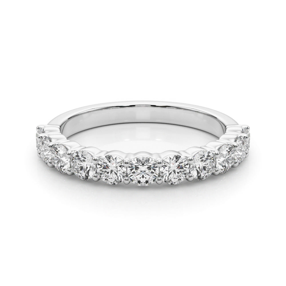 Ysabelle Shared-prong Straight Diamond Band