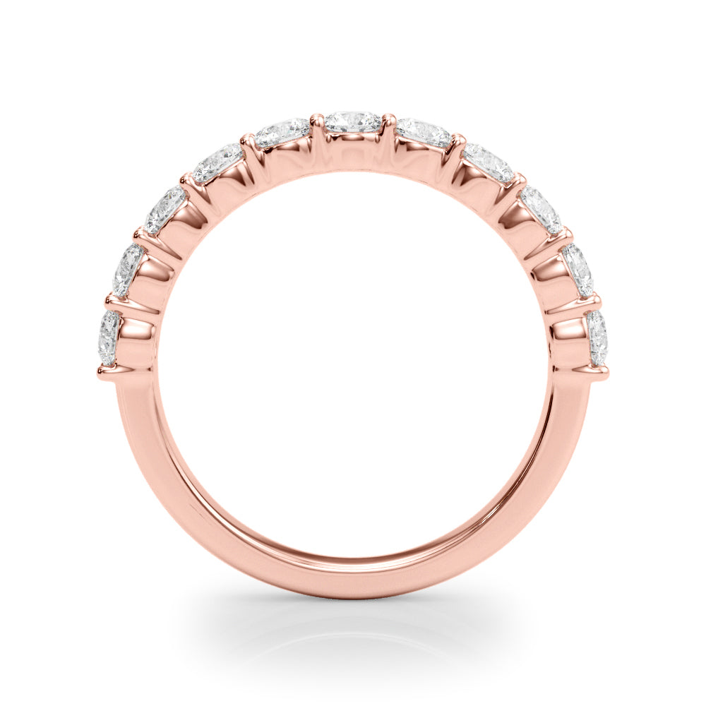 Ysabelle Shared-prong Straight Diamond Band