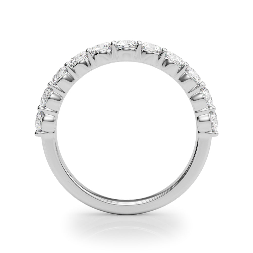 Ysabelle Shared-prong Straight Diamond Band