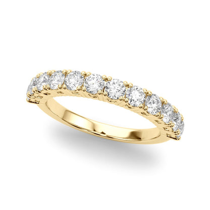 ZoŽ Prong-set Round Diamond Straight Band