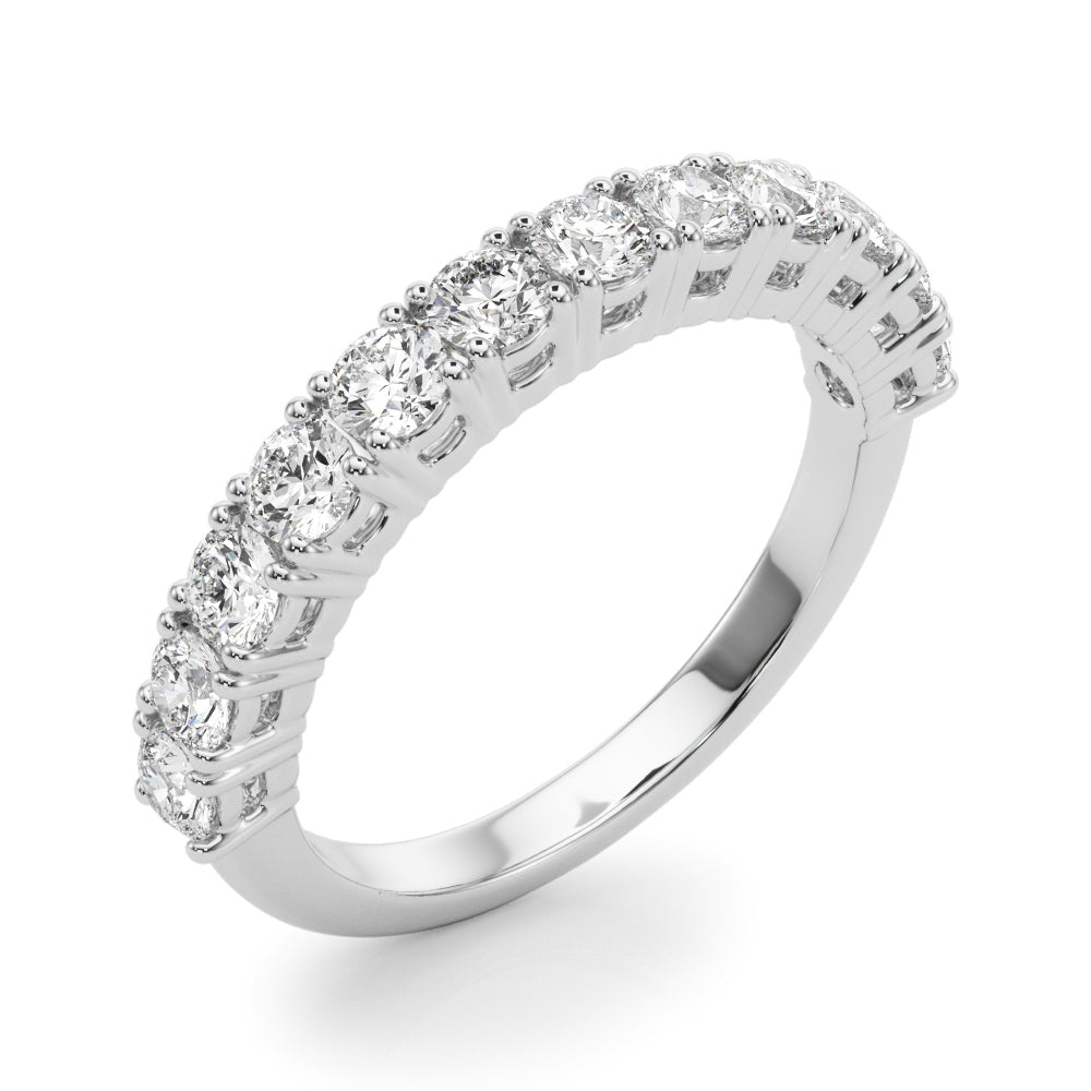 ZoŽ Prong-set Round Diamond Straight Band