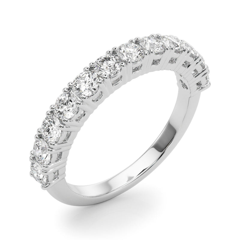 Zoe Prong Set Round Diamond Straight Band