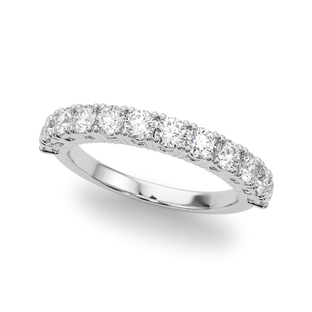 ZoŽ Prong-set Round Diamond Straight Band