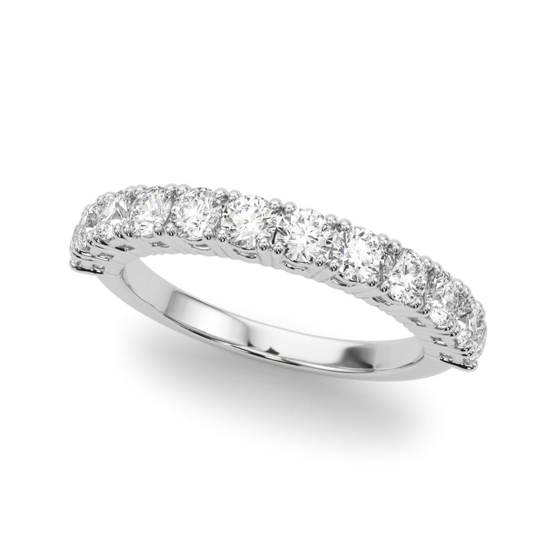 Zoe Prong Set Round Diamond Straight Band