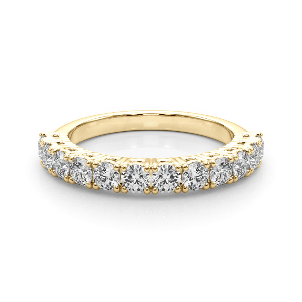 Zoe Prong Set Round Diamond Straight Band
