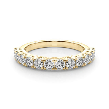 ZoŽ Prong-set Round Diamond Straight Band