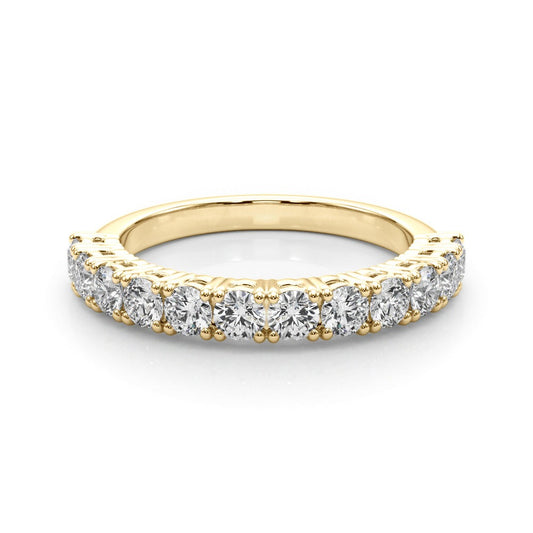ZoŽ Prong-set Round Diamond Straight Band