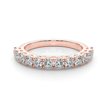 ZoŽ Prong-set Round Diamond Straight Band