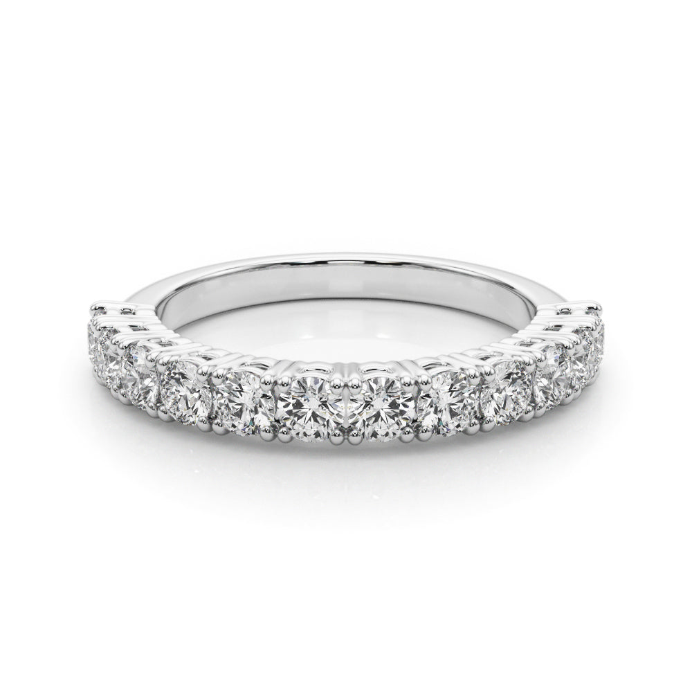 ZoŽ Prong-set Round Diamond Straight Band