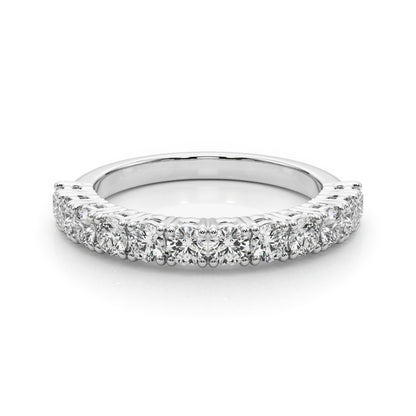 ZoŽ Prong-set Round Diamond Straight Band