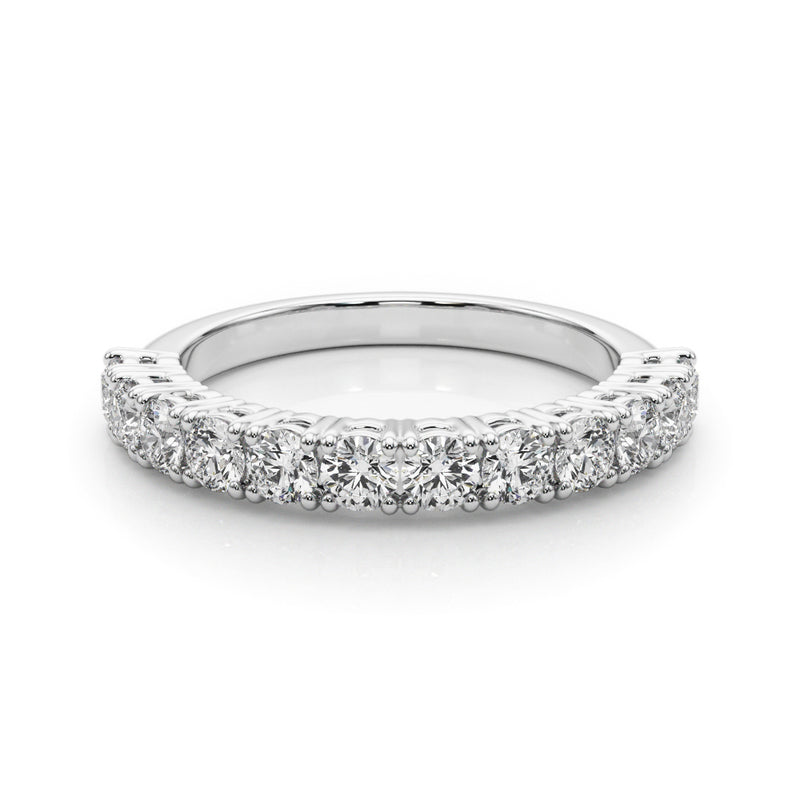Zoe Prong Set Round Diamond Straight Band