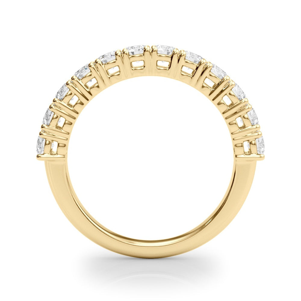 ZoŽ Prong-set Round Diamond Straight Band