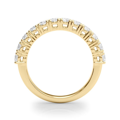 ZoŽ Prong-set Round Diamond Straight Band