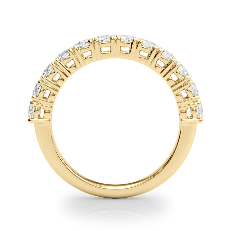 Zoe Prong Set Round Diamond Straight Band
