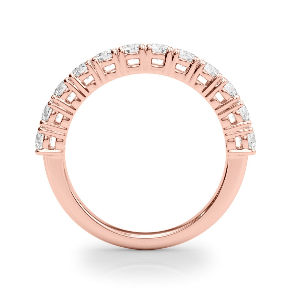 ZoŽ Prong-set Round Diamond Straight Band