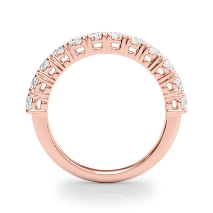 ZoŽ Prong-set Round Diamond Straight Band