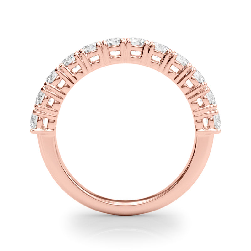 Zoe Prong Set Round Diamond Straight Band