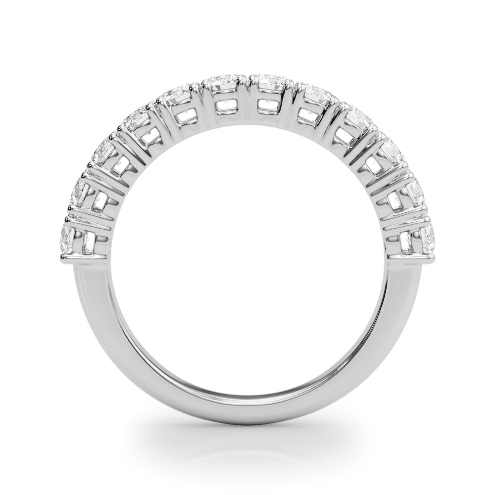 ZoŽ Prong-set Round Diamond Straight Band