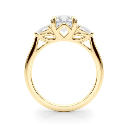 Mabel Round Three Stone Engagement Ring