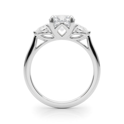 Mabel Round Three Stone Engagement Ring