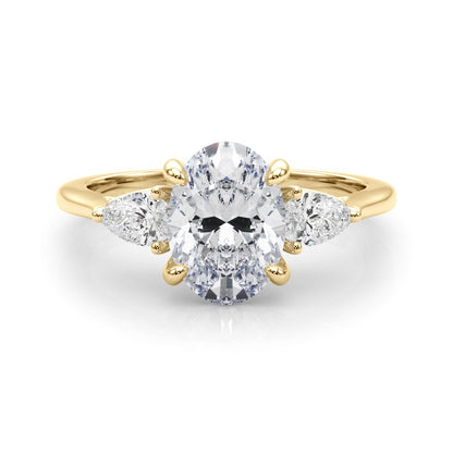 Magda Round Hidden Halo Engagement Ring In 14k White Gold