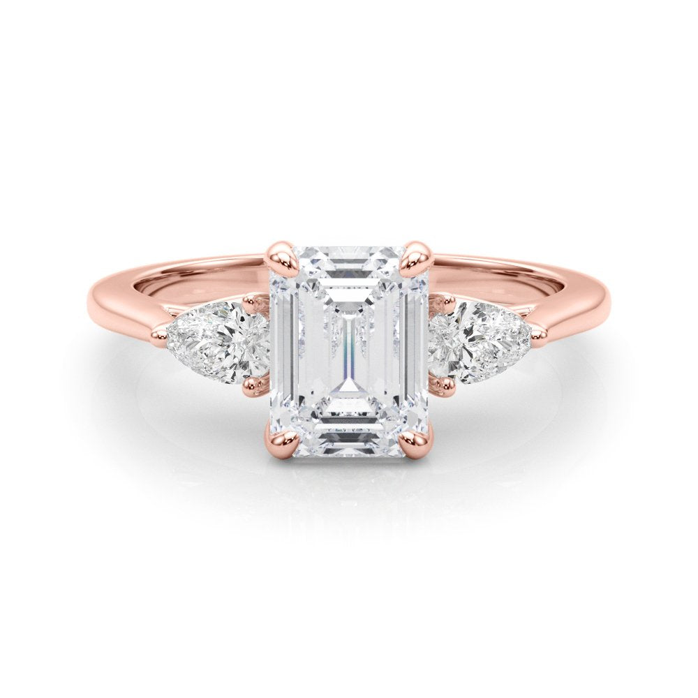 Marae Round Single Row Engagement Ring In 14k White Gold